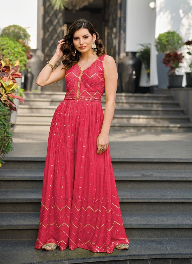 Zaveri Jump Suit Colored 2 Party Wear Wholesale Designer Salwar Suit
